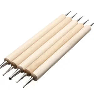 Инструменты с деревянной ручкой 5шт 2-сторонние