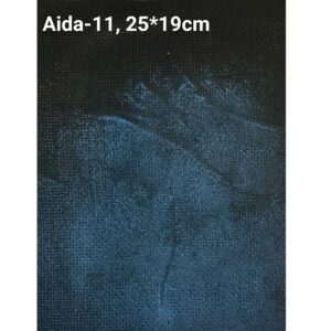 Фоновая канва Aida-11 25×19см черный-синий
