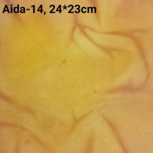 Фоновая канва Aida-14 желтый-бежевый 24x23cm