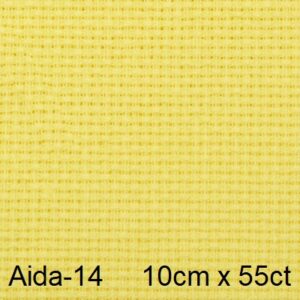 Канва Aida-14 желтый 100%хлопок