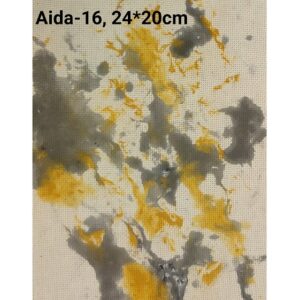Фоновая канва Aida-16 24×19см желтый-серый