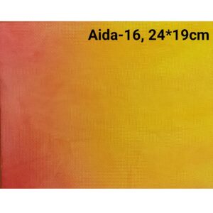 Фоновая канва Aida-16 24×19см желтый-оранжевый