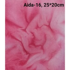 Фоновая канва Aida-16 25×20см розовый