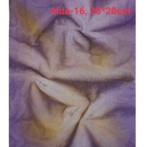 Фоновая канва Aida-16 25×20см сиреневый-желтый