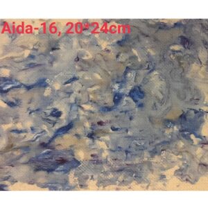 Фоновая канва Aida-16 25×20см синий-фиолетовый