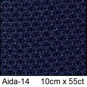 Канва AIDA-14 589-темно-синий