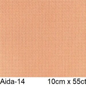 Канва Aida-14 №414-розовый коралл