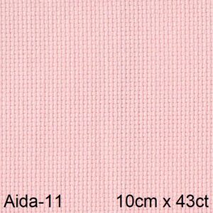 Канва Aida-11(43,5ct*10см) 414-розовый