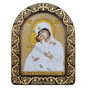 Икона бисер CH5012 Богородица Владимирская 9,7×13,5 см