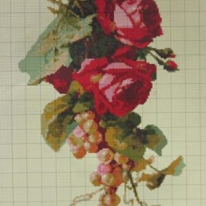 Схема для вышивки ДK-288 Розы и ягоды 145×225 кр.
