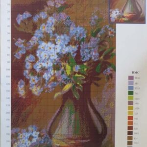 Схема для вышивки ДК-334 “Цветы” 235х145 кл.