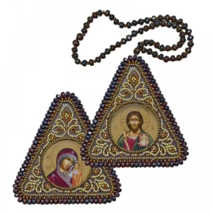 Иконы ВХ1001 Богородица Казанская + Христос Спаситель