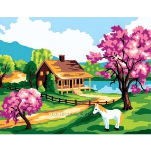 Канва с рисунком AIDA-11 арт.6186/Пейзаж 30×40см