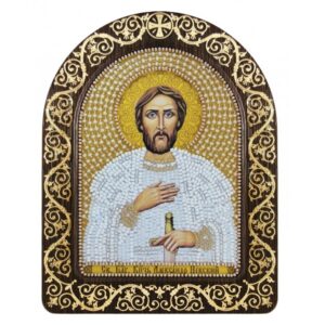 Икона бисером CH5018 Св. Александр Невский 9,7×13,5см