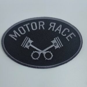 Термоэмблема 569901 “Motor Race” 9x6cм черный