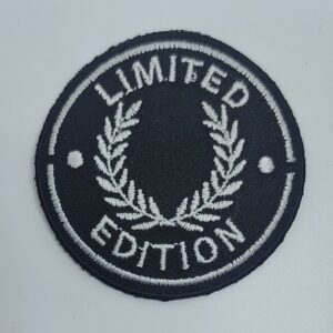 Термоэмблема “Limited Edition” д.6см черно-белая