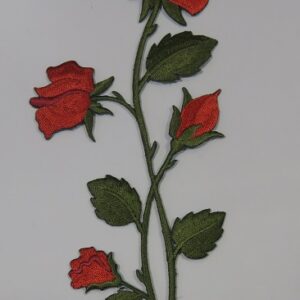 Термоэмблема 21см “Красные розы”