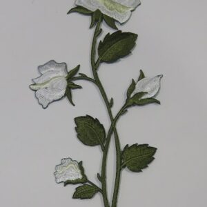 Термоэмблема 21см “Белые розы”