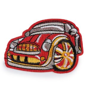 Термоэмблема арт.400338/Красная машинка 67×47мм