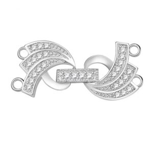 Застежка Премиум с циркониями 30×13мм/1шт, выбор