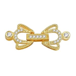 Застежка Премиум с циркониями 30×12мм/1шт, выбор