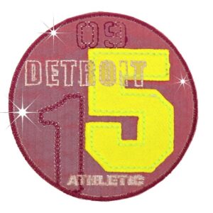 Термоэмблема светоотражающая “Detroit”  д.82мм