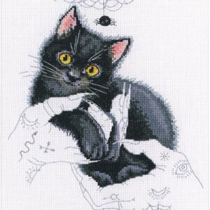 Вышивка крестиком M905 «Кошачья магия» 16,5×25см