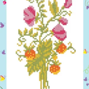 Алмазная мозаика ALVS-002 Букет цветов 14*19.5 см
