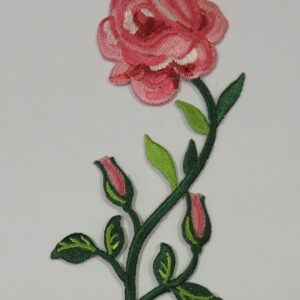 Термоэмблема 11,5cм “Розовая роза”