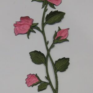 Термоэмблема 21см “Розовые розы”