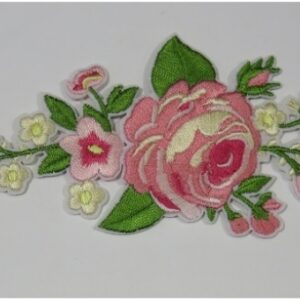Термоэмблема 15см “Букет с розовыми розами”