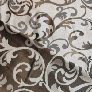 Ткань для штор, высота 295см, цвет коричнево-серый с белым
