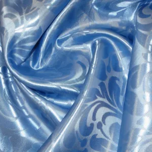 Шторная ткань синяя с рисунком, ширина 145cm (50см)