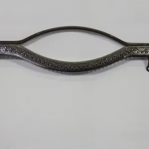 Фермуар с ручкой 27×12,5см, черный никель с рисунком