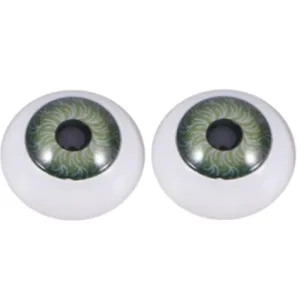 Глазки 12мм – 4шт., цвет зеленый