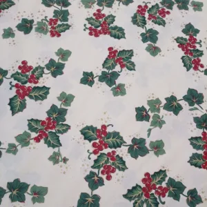 Ткань “Рождество”, ширина:150см, белый (50см)