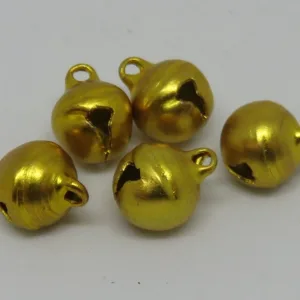 Бубенчики металлические 12мм – 1шт. цвет желтый