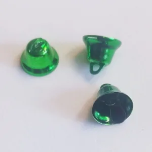 Колокольчики из алюминия зеленый, 1шт.