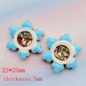 Декоративный элемент Снежинка 22×25мм/1шт