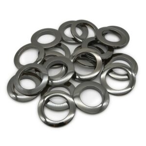 Люверсы пластик д.35мм/1шт цвет: т.никель зеркальный