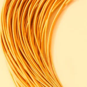 Канитель жесткая 1,2мм, цвет 3-яркое золото, 1г~18см.