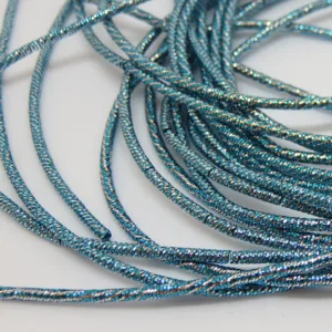 Канитель упругая 2мм, цвет 236-синий с серебром, 1г~35см.