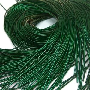 Канитель гладкая 1мм, цвет 048-темно-зеленый, 1г~60см.