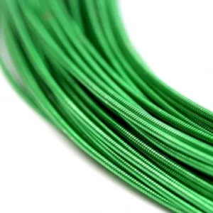 Канитель жесткая 1,0мм, цвет 7709-зеленый, 1г~25см.