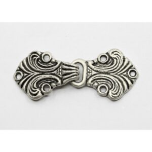 Застежка для джемпера 50мм/1кмпл арт.BFA010S цвет: античный никель