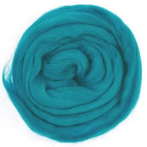 Шерсть для валяния 27мк 50г, состав: 100%мерино, цвет: Deep Turquoise