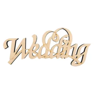 Заготовка для декора “WEDDING” 28.5×13см PC-103
