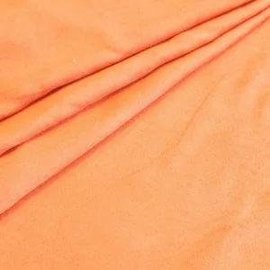 Ткань имитация велюра ширина:150см оранжевый, 50см