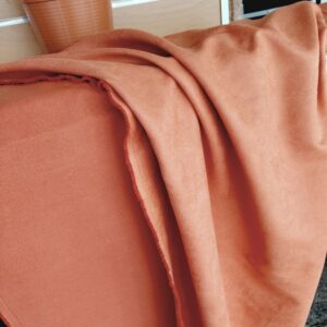 Ткань декоративная арт.12905/велюр цвет: терракота, цена за 50см