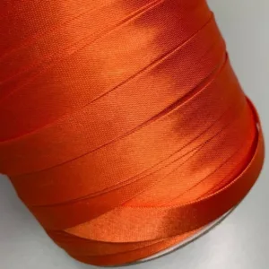 Косая бейка атласная, ширина 20мм, цвет: 7057 (ржавo-оранжевый )
